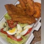 Best Fried fish salad in Houston, TX